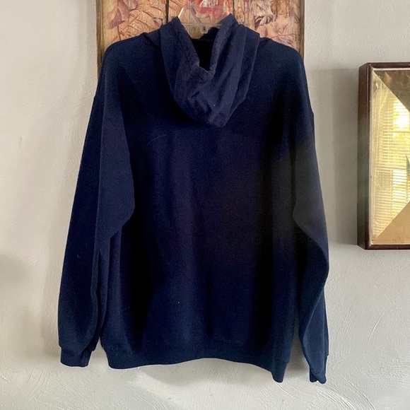 ASA ALPHA SIGMA ALPHA SORORITY GREEK LETTERS STRETCH NAVY HOODIE SWEATSHIRT - Picture 3 of 15